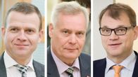 Petteri Orpo, Antti Rinne ja Juha Sipilä