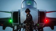 gripen-hävittäjä edestäpäin