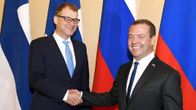 Juha Sipilä  ja Dmitri Medvedev.