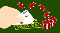 Pokeri pelipöytä -piirros
