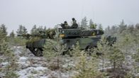 Panssariprikaatin Leopard 2A6 -vaunut harjoituksissa Niinisalossa.