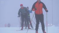 Espoossa hiihdettiin sunnuntaina sumuisessa säässä