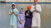 Kanadan pääministeri Justin Trudeau perheineen Amritsarissa, Intiassa.