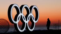 Olympiarenkaat auringonnousussa