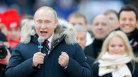 Presidentti Vladimir Putin on kampanjoinut vain harvakseltaan ennen vaaleja.