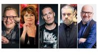 Teemu Nikki, Pirkko Mannola, Aste, Joonas Saartamo ja Juha Blomberg