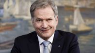  Presidentti Sauli Niinistö ennen presidentin perinteisen uudenvuodenpuheen nauhoitusta