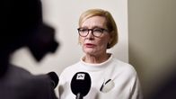 Eduskunnan puhemies Paula Risikko piti tiedotustilaisuuden perustuslakiasiantuntijoiden tapaamisen jälkeen eduskunnassa Helsingissä 21. helmikuuta.