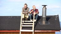 Lammaspaimenet katolla Perämeren kansallispuistossa Pensaskarin saarella.