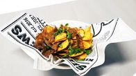 Ruoka-annos, jossa on friteerattuja perunankuoria