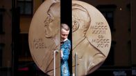 Nobel-museon sisäänkäynti Tukholmassa.