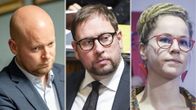 Jussi Saramo, Paavo Arhinmäki ja Hanna Sarkkinen.