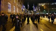 Pohjoismaisen vastarintaliikkeen marssi Helsingissä itsenäisyyspäivänä 2017.