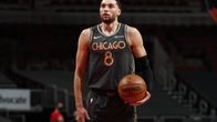 Zach LaVine lähikuvassa. 