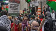 Pro-Palestiina mielenosoittajia New Yorkissa.