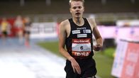 Eemil Helander miesten 3000 metrin juoksussa yleisurheilun GP-sarjan viimeisessä osakilpailussa Lahdessa 19. elokuuta 2021.