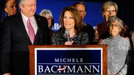 Michele Bachmann ilmoitti ehdokkuudesta luopumisesta West Des Moinesissa Iowassa 4.1. 2012