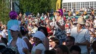 Yleisöä Pori Jazz-festivaaleilla.  