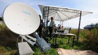 Soneran satelliittilaajakaistan esittelytilaisuus Juankoskella.