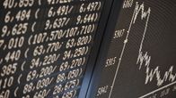 DAX-indeksin kehitystä kuvaava näyttötaulu Frankfurtin pörssissä.