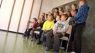 luokka on asteltuna ja valmiina kuvaan