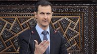 Bashar al-Assad pitämässä puhetta Syyrian parlamentille 3. kesäkuuta 2012. 