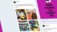 Kuvarevinnäinen Ben & Jerry's jäätelöyhtiön Facebook-sivuilta.
