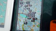 GPS-seurantalaitteen näkymä.