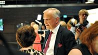 
Musiikkitalolla EU-vaalien tulosiltana.