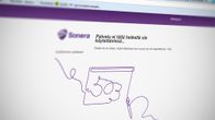 Kuvakaappaus Soneran etusivusta