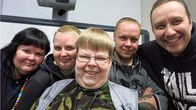 vasemmalta Maija Tuokko, Kirsi Tuokko, Kimmo Tolvanen, Matti  Syväluoto ja Tero Vartiainen