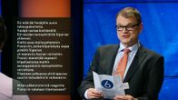 Juha Sipilä puheenjohtajatentissä.