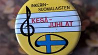 Inkerin kesäjuhlien pinssi.