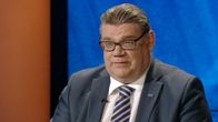 Timo Soini Ylen haastattelussa 10. huhtikuuta.