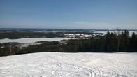 Näkymä Vuokatin laskettelurinteiltä
