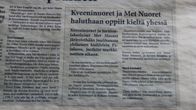 Ruijan kaiku sanomalehti kveeni kieli norja meänkieli