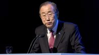 Ban Ki-Moon puhumassa