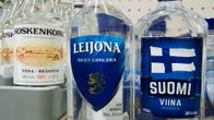 Koskenkorva, Leijona ja Suomi viina pulloja Alkossa