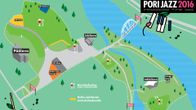 Pori Jazzin karttagrafiikka