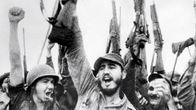 Fidel Castro juhlii.