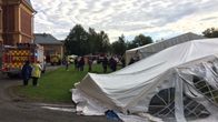 Romahtaneita telttoja Joensuun Parafest-tapahtumassa