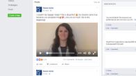 Saara Aalto kiitti äänestäjiään Facebook-videossa 12. joulukuuta.