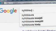 Nyhtökaura googlen hakukentässä