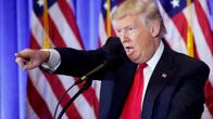 Donald Trump piti tiedotustilaisuuden Trump Towerissa 11. tammikuuta.
