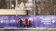 Katunäkymä Lahdesta MM-kisojen aikaan.