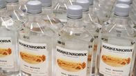 Koskenkorva-pulloja Alkossa.