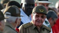 Kuuban presidentti Raúl Castro Pinar del Ríon kaupungissa heinäkuussa Kansallisen kapinallispäivän juhlassa.