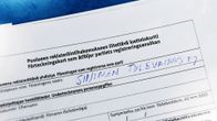 Kannattajakortteja Sininen tulevaisuus -puolueen rekisteröimistä varten.