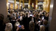 Koululaisille järjestetty valtakunnallinen itsenäisyyden satavuotisjuhla Säätytalolla.