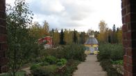 Aspegrens trädgård sett från prostgården